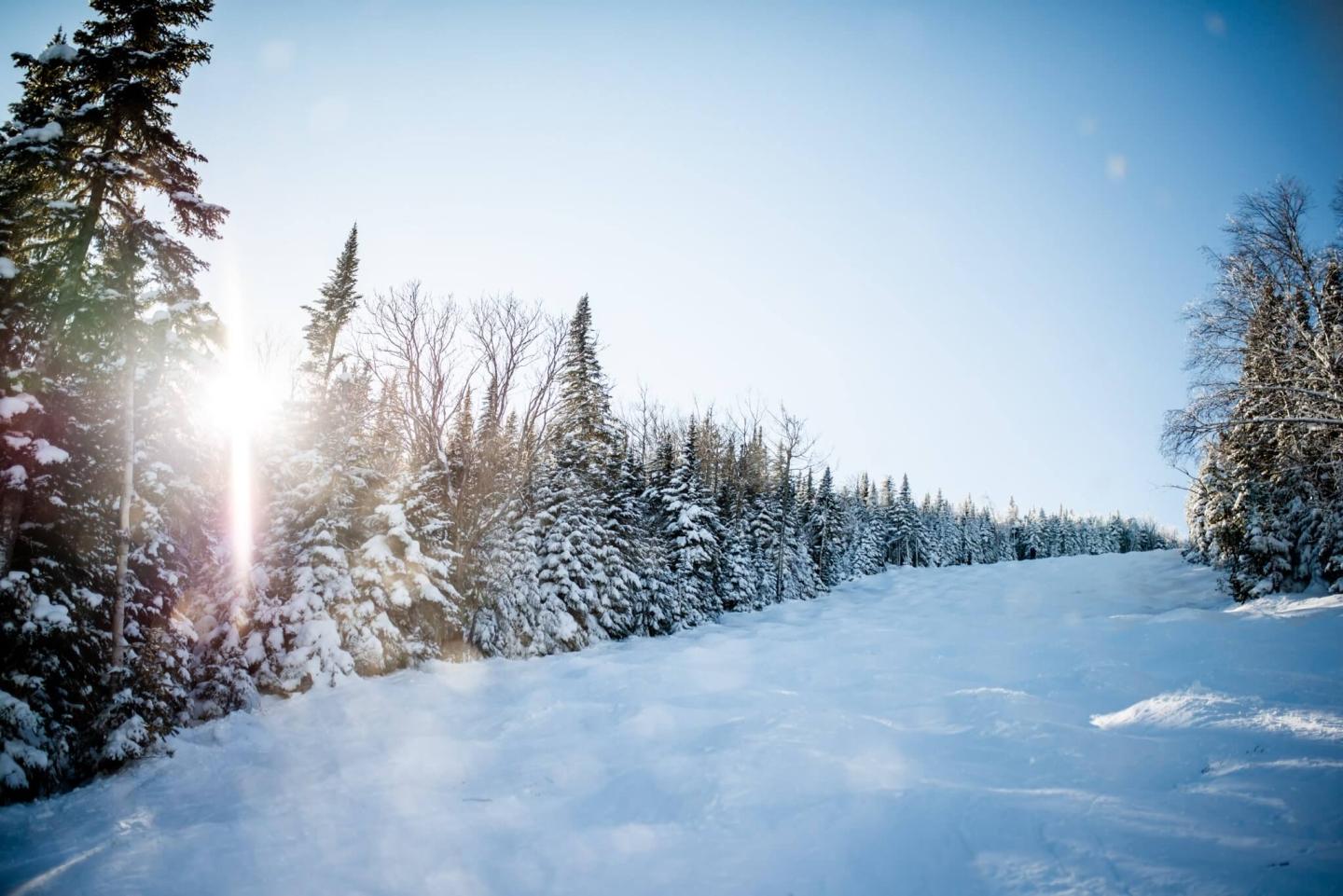 le massif in winter