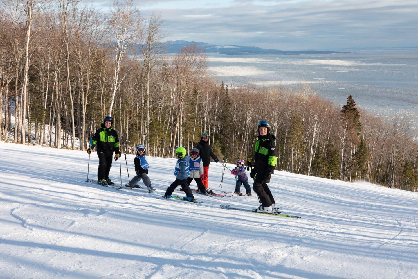 lessons for skiing on Le Massif