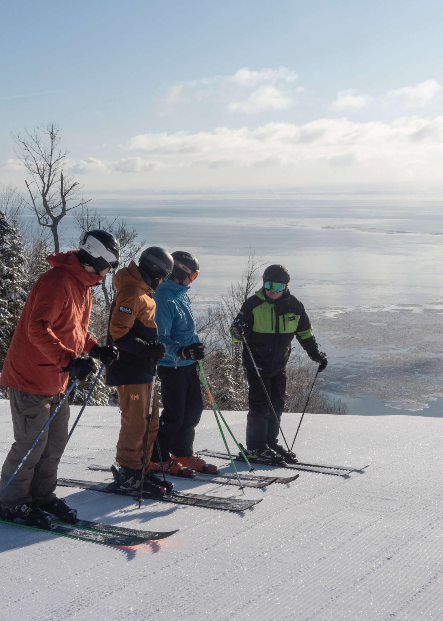 ski school lesson in progress