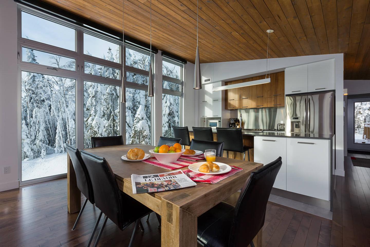 inside amazing suite at Le Massif Resort