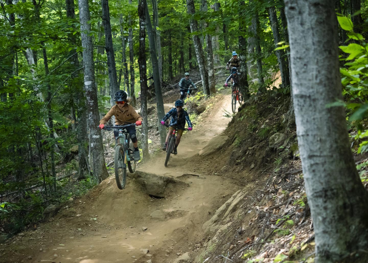 Mountain bike in family