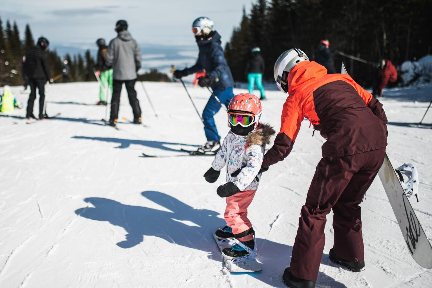 Enfant en ski au Massif