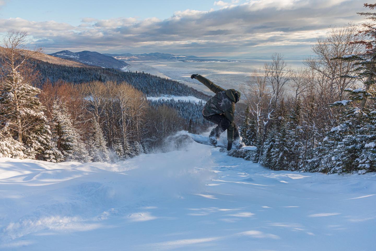 Snowboard at Le Massif