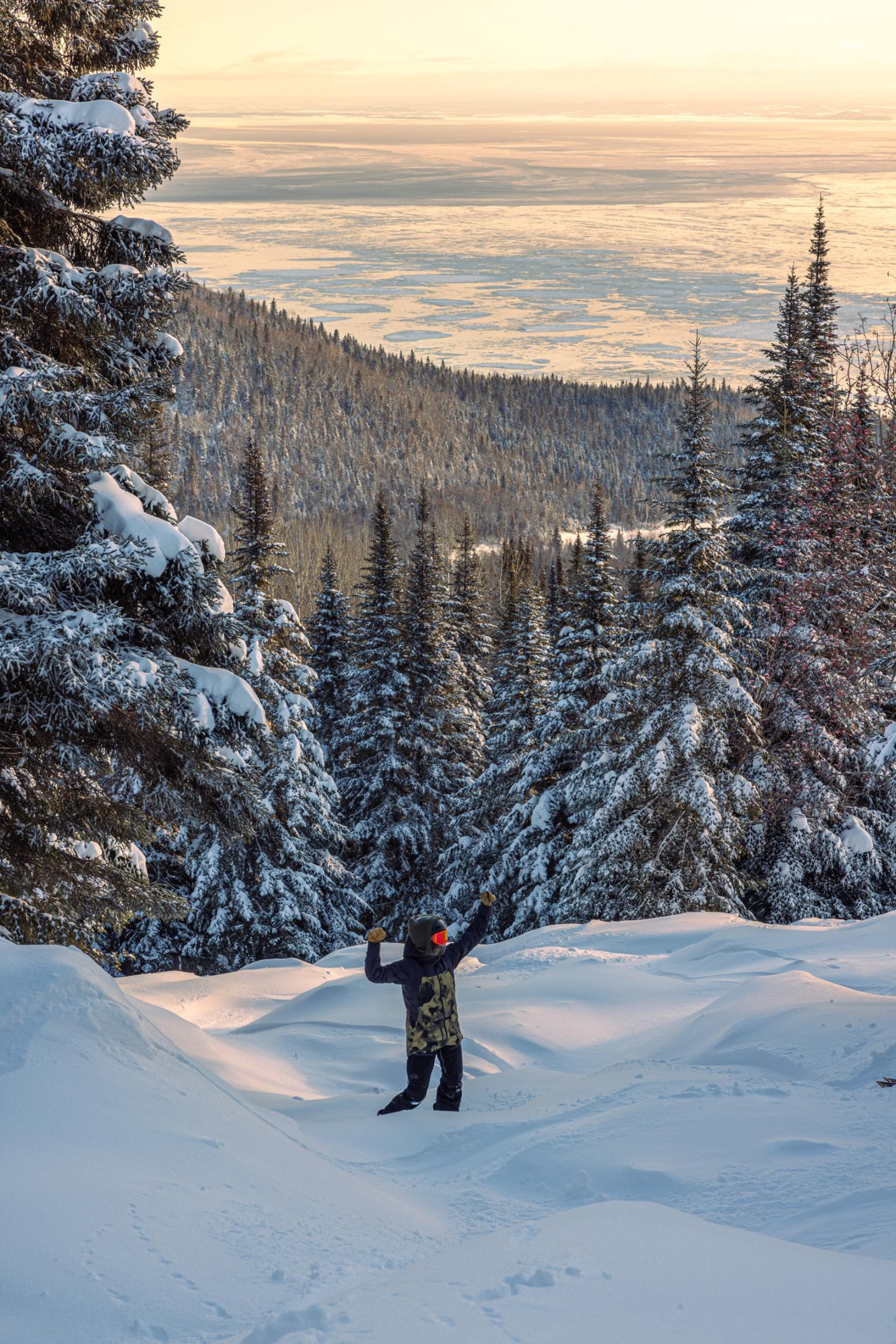 Snowboard at Le Massif