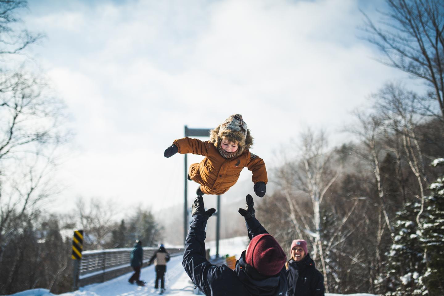 En famille au Massif de Charlevoix