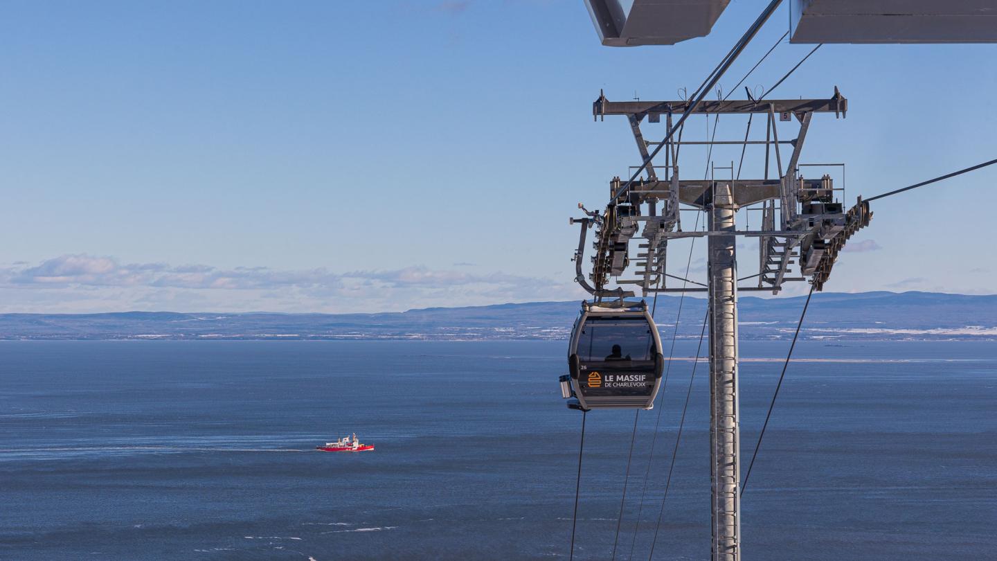 Télécabine au Massif de Charlevoix