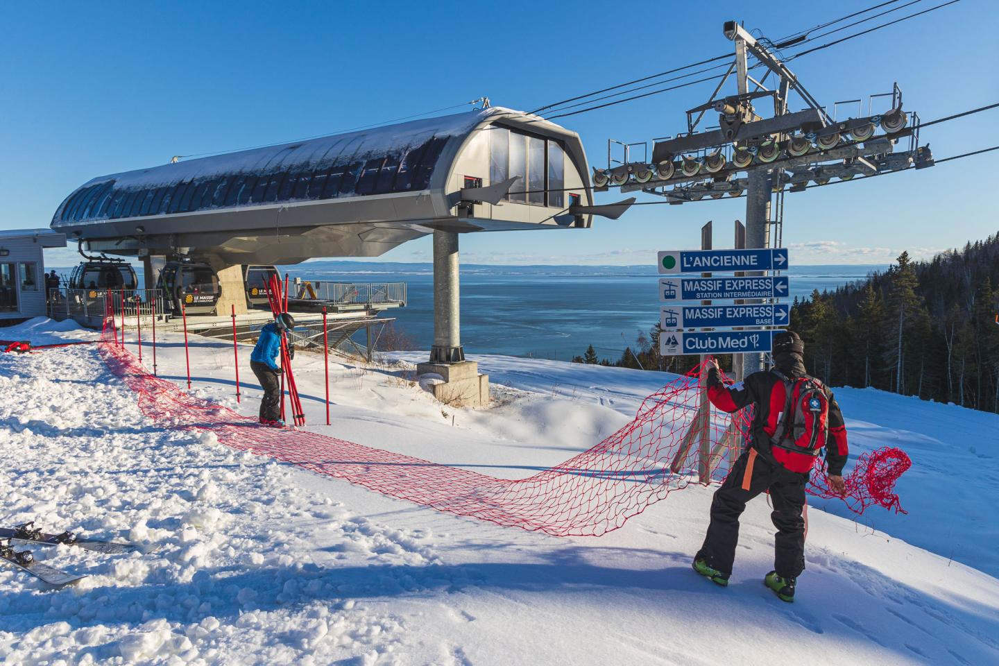 La patrouille au Massif de Charlevoix