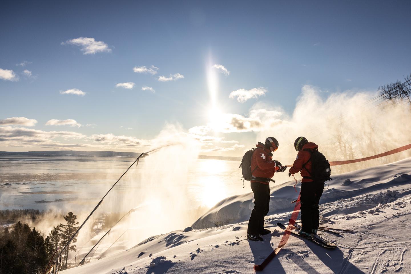 La patrouille au Massif de Charlevoix