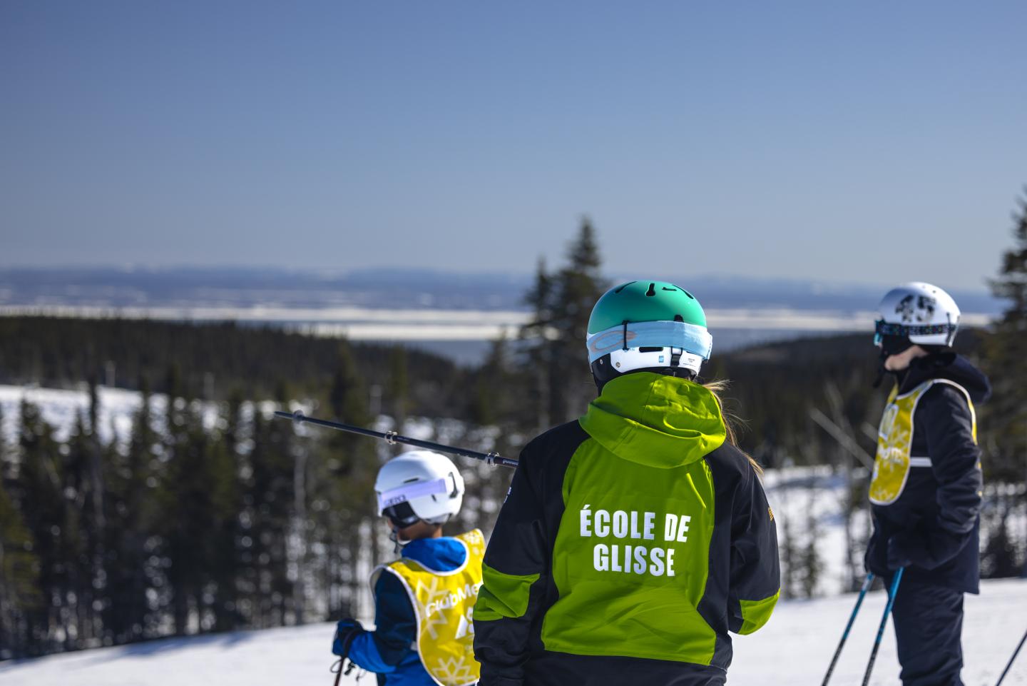 Moniteurs de glisse au Massif de Charlevoix