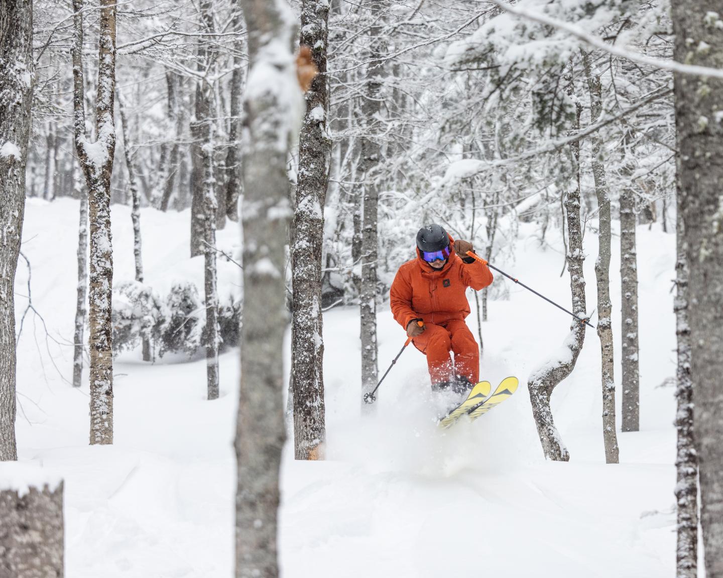 Ski hors-piste au Massif de Charlevoix