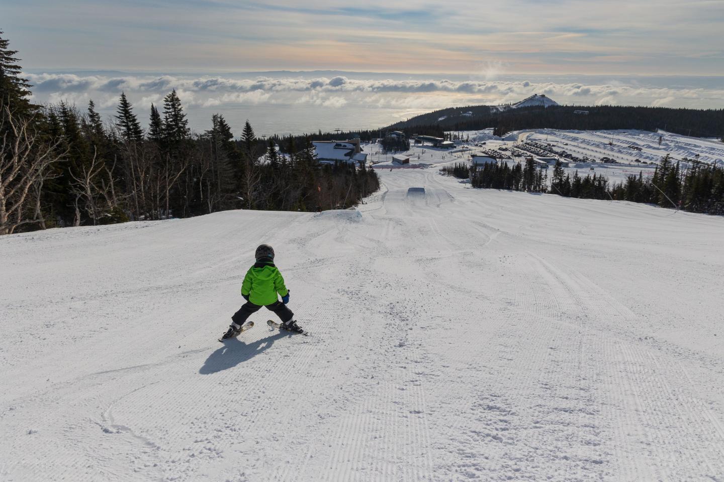 Enfants au Massif de Charlevoix