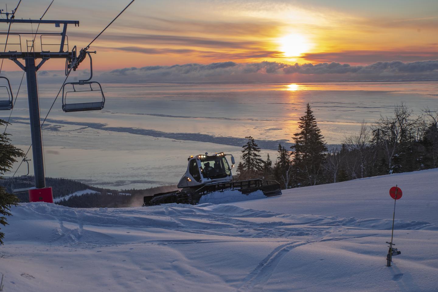 Dameuse au Massif de Charlevoix
