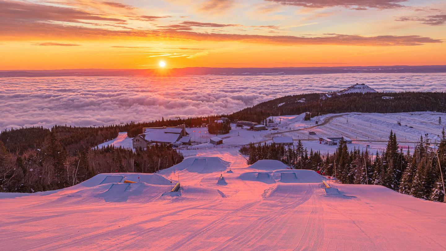 parc à neige 23-24 lever de soleil