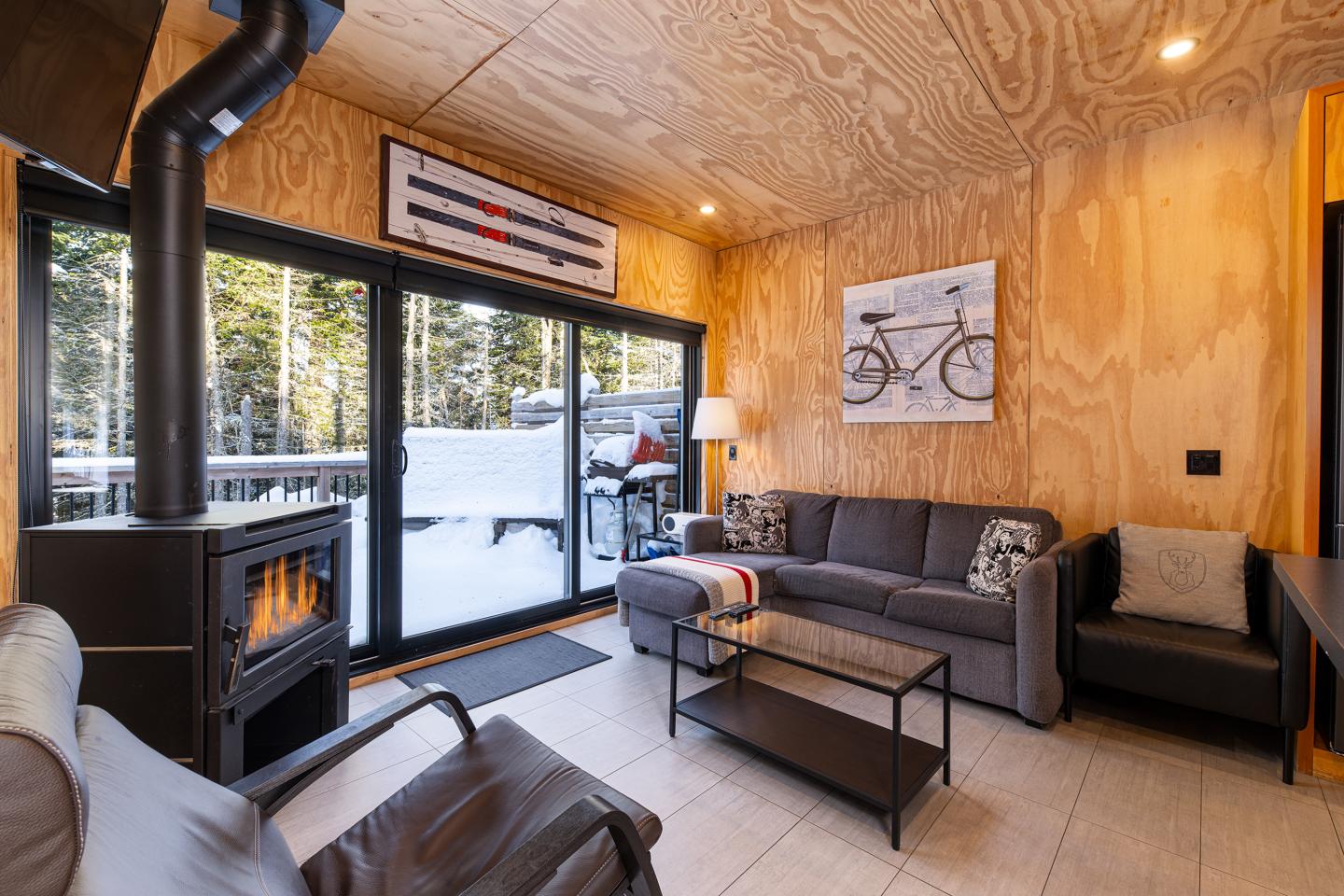 Refuge 17B - hiver - salon
