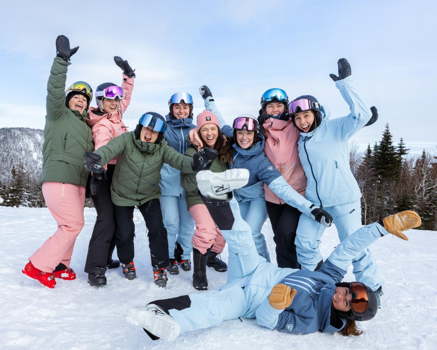 groupe de ski