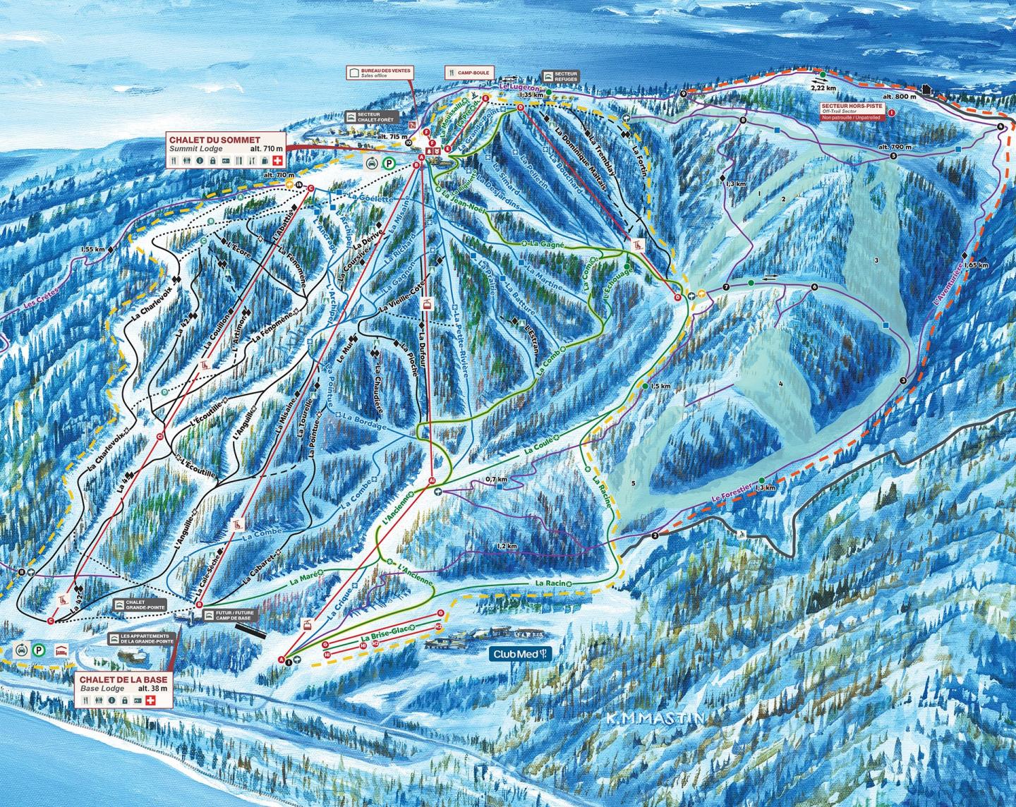 Cartes des pistes hiver 24-25