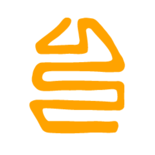 Symbole orange stylisé en trois traits horizontaux arrondis